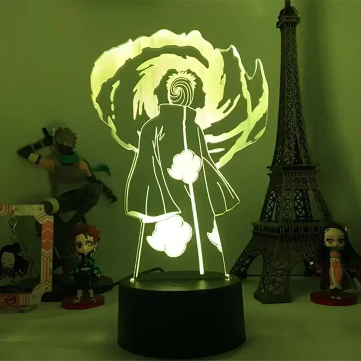 3d Lamp: Uchiha Sasuke, Uchiha Obito, Namikaze Minato, Uzumaki Naruto, Gaara