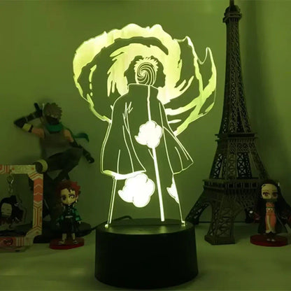 3d Lamp: Uchiha Sasuke, Uchiha Obito, Namikaze Minato, Uzumaki Naruto, Gaara